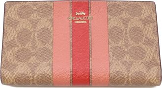 Coach Signature Multi-Color Coated Canvas Long Wallet (Bi-Fold) (Pre-Owned)