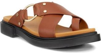 Ecco Metro Ring Slide Sandal in Amber at Nordstrom, Size 6-6.5Us