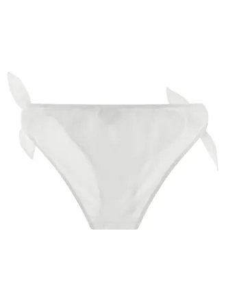Dolce & Gabbana Metal DG Logo Bikini Bottoms - white