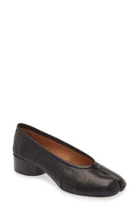 Maison Margiela Tabi Ballerina Pump in Black at Nordstrom, Size 9Us