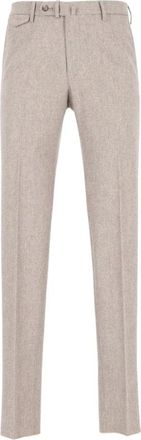Tagliatore Heren, Broeken, Beige, Maat: XL Wol