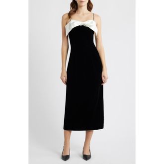 Sister Jane Kelly Velvet Maxi Dress in Black at Nordstrom, Size X-Large