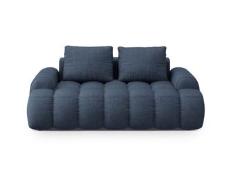 Cosmopolitan Design Sof&aacute; 2 plazas tejido estructural azul oscuro