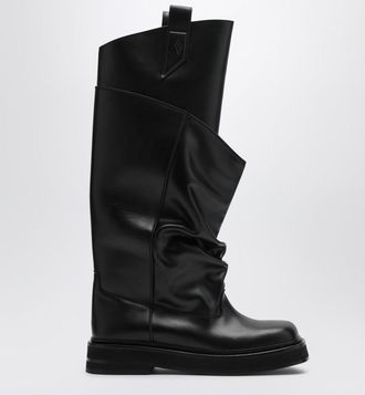 The Attico Black leather La Passeggiata boots