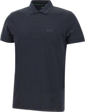 HUGO BOSS Paddy Polo Shirt - Heren - Polos - Blauw - M - Katoen - Tops