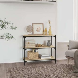 vidaXL Vidaxl - Estanter&iacute;a Contrachapada Y Acero Roble Sonoma 80x33x70,5 Cm