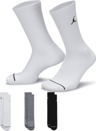 Nike Jordan Everyday Crew Socks (3 pairs) in Multicolor | DX9632-914