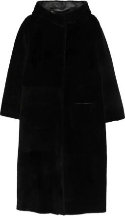 Simonetta Ravizza Nepbont & Shearling Jas - Dames - Jassen - Zwart - S - Nepbont - Jassen