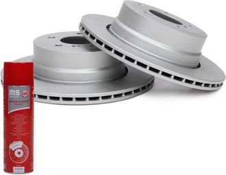 OEM Discos De Freno Traseros Recubiertos ms 2 Piezas Izquierdo/derecho Bmw 5 (e60), 5 (e61) 2.5/3.0/3.0d 09.04-12.10 240120021