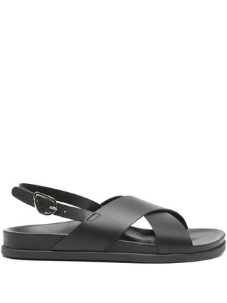 Ancient Greek Sandals Ikesia criss-cross-strap sandals - Black