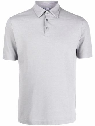 Zanone short-sleeved polo shirt - men - Cotton - 56 - Grey