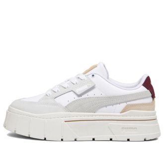 Puma (WMNS) PUMA Mayze Stack Luxe White Dark Jasper 389853-06