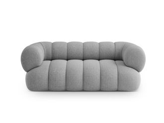 Cosmopolitan Design Sof&aacute; 2 plazas tejido chenilla gris claro