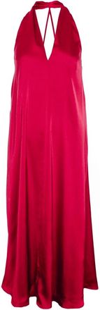 Sams&oslash;e & Sams&oslash;e Elegante Flowy Maxi Jurk - Dames - Maxi kleedjes - Roze - XL - Kleedjes