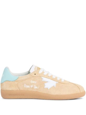 Dsquared2 lace-up sneakers - women - Calf Leather/Calf Suede/Calf Leather/Rubber - 35.5 - Neutrals