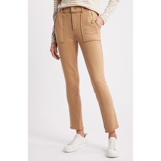 Frank & Eileen Blackrock Raw Edge Cotton Sweatpants in Camel at Nordstrom Rack, Size X-Large