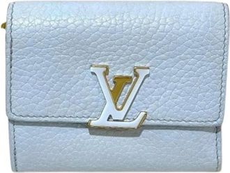 Louis Vuitton Pre-owned M69061 Portemonnee (drie-vouw) - Dames - Vintage Accessoires - Blauw - ONE Size - Leer - Vintage
