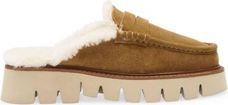 Pedro Garcia Womens Savy Shearling Mule In Alpaca Velour