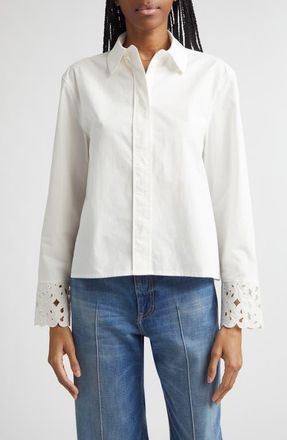 Marimekko Etevyys Keidas Button-Up Shirt in Off-White at Nordstrom, Size 16 Us