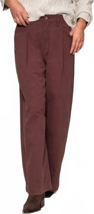 Suncoo Jim Straight Pants In Brown