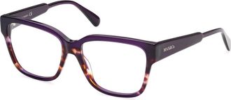 Max & Co. Violet Havana Brillen Montuur Mo 5048 - unisex - Brillen - Paars - 54 MM - Accessoires