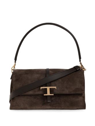 Tod's Tods T Tijdloze leren schoudertas