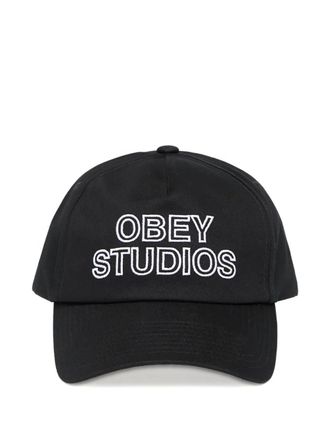 Obey strapback baseball cap - unisex - Cotton - One Size - Black