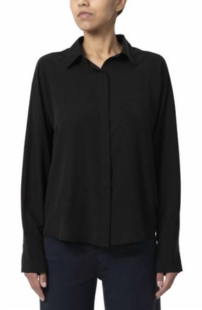 Mavi Long Sleeve Tencel Shirt In Black