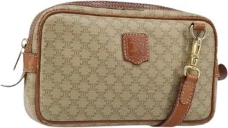 Celine Pre-owned Cross Body Bags, female, Beige, Size: ONE SIZE Pre-owned Vintage Shoulder Bag