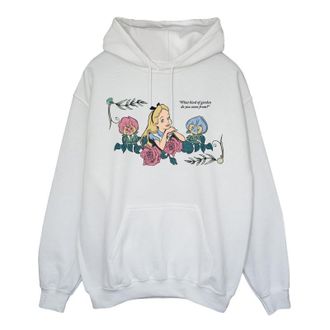 Disney Dames/Dames Alice In Wonderland What Kind Of Garden Hoodie (Wit)