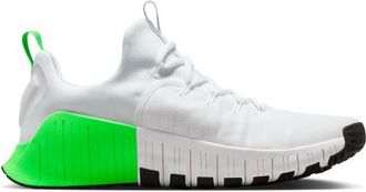 Nike Mens Free Metcon 6 - Training Shoes White/Black/Green Strike Size 10.0