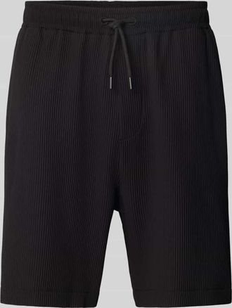 Review Shorts mit Strukturmuster in Black, Gr&ouml;&szlig;e XXL