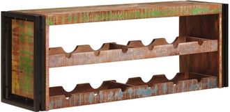 vidaXL Estante De Vino Marr&oacute;n 100 X 45 X 33 Cm Madera Reciclada Maciza Vidaxl