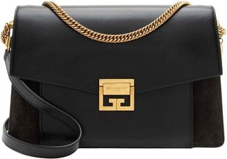 Givenchy Suede Gv3 Medium Shoulder Bag (Authentic Pre-Loved)