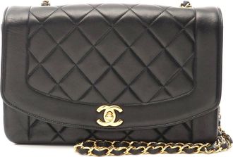 Chanel Lambskin Diana Flap Shoulder Bag