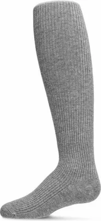 MeMoi Thin Ribbed Basic Non-Binding Tights in Medium Gray at Nordstrom, Size 18-24M