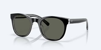 Costa Unisex Middles Polarized Round Sunglasses In Black/gray