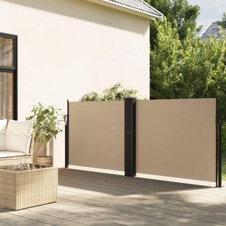 Berkfield Home Retractable Side Awning Beige 140x600 cm