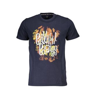 Cavalli Blue Cotton Mens Mens T-Shirt