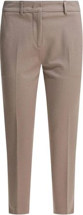 Semper Casha Slim-fit Broeken - Dames - Slim Fit Broeken - Beige - S - Leer - Broeken