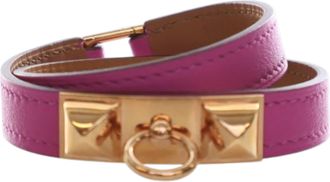 Herm&egrave;s Magnolia Swift Rivale Double Tour Bracelet T3