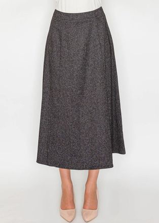 YAL New York Charcoal Midi Skirt