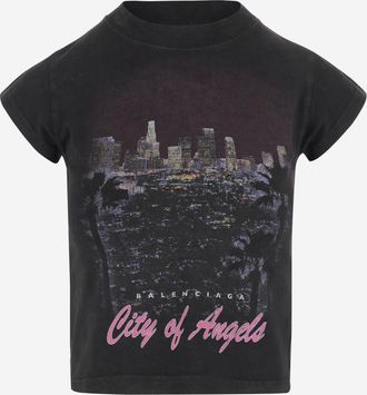 Balenciaga Multicolor Shrunk City Of Angels T-shirt