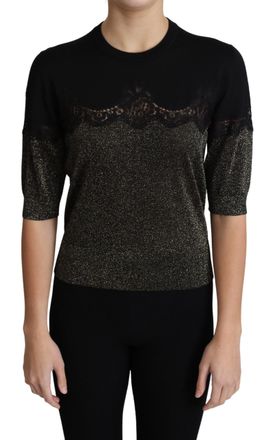 Dolce & Gabbana Glitter Kant Top Tsh5710