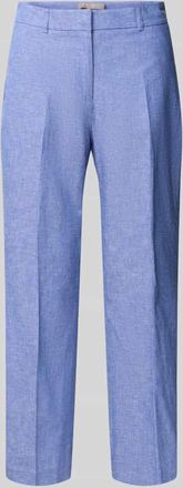 Christian Berg Straight Fit Stoffhose aus Leinen-Mix in Blau, Gr&ouml;&szlig;e 42