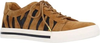 L'Amour Des Pieds Womens Keaton Flat Sneakers In Coffee Brown