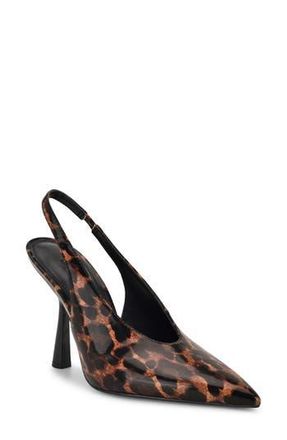 Nine West Kates Slingback Pointed Toe Pump in Dark Brown at Nordstrom Rack, Size 8.5
