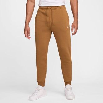 Nike Jordan Mens Brooklyn Fleece Pants - Desert Bronze/White Size S