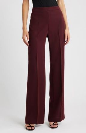 Mango Iguana Straight Leg Pants in Maroon at Nordstrom Rack, Size 4