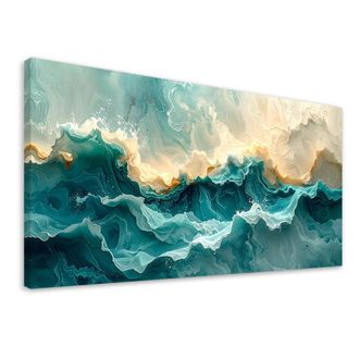 Feeby Impresi&oacute;n De Imagen, Azul Abstracto Moderno, 120x60